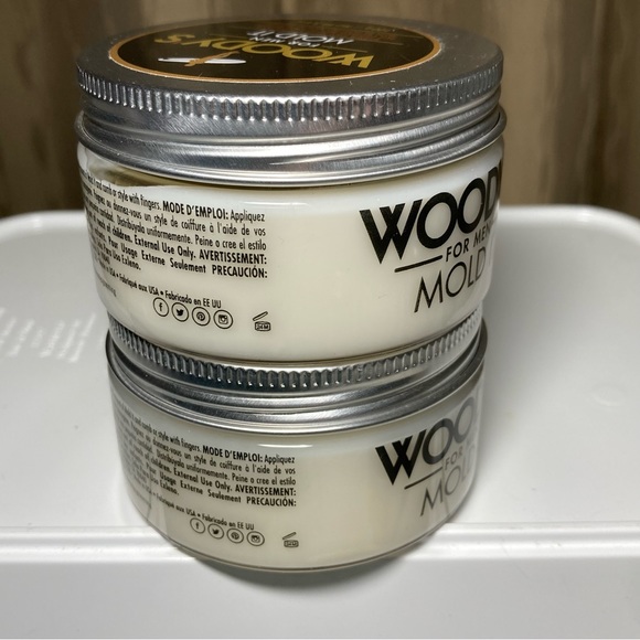Woody's Mold It Styling Paste for Men 3.4 Oz Med Hold Matte Pomade Wax SET OF 2 - Picture 8 of 11